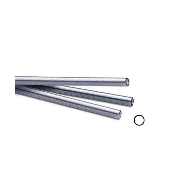 .999 Fine Silver 3.56mm Seamless Heavy-Wall Tubing, Soft, 12" Length