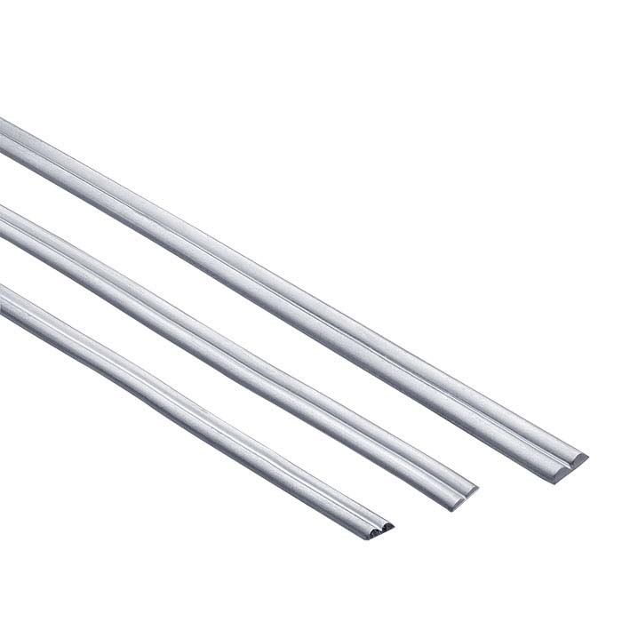 Sterling Silver .173" x .033" Double Half-Round Wire, Dead Soft