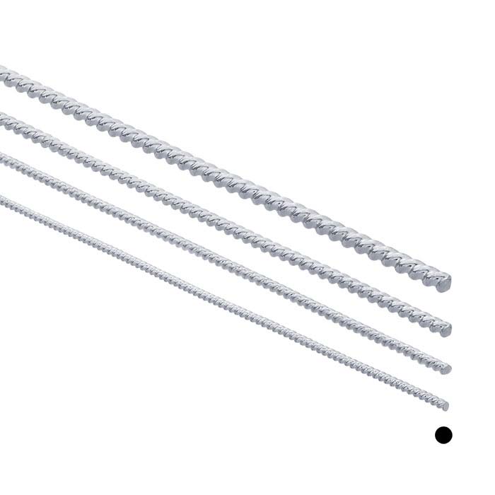 Argentium® Silver Twist-Pattern Wire, Dead-Soft