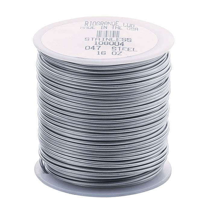 Stainless Steel Round Wire, 1Lb. Spool, 16Ga., DeadSoft