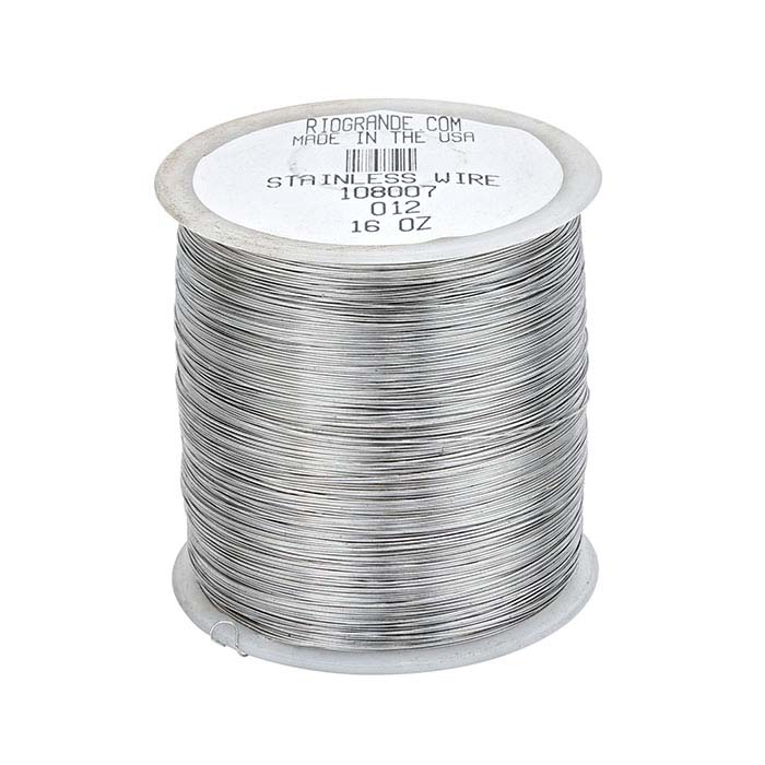 Stainless Steel Round Wire, 1-Lb. Spool, 28-Ga., Dead Soft