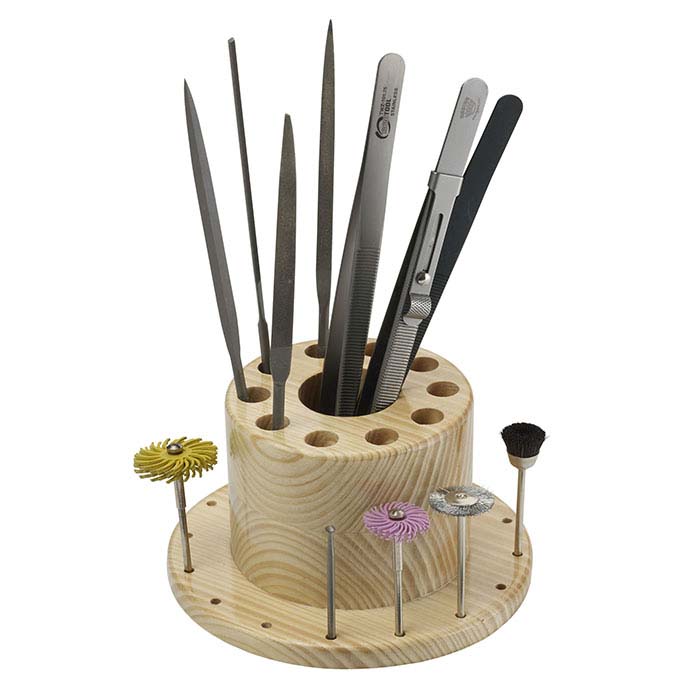 Hardwood Benchtop Tool Organizer
