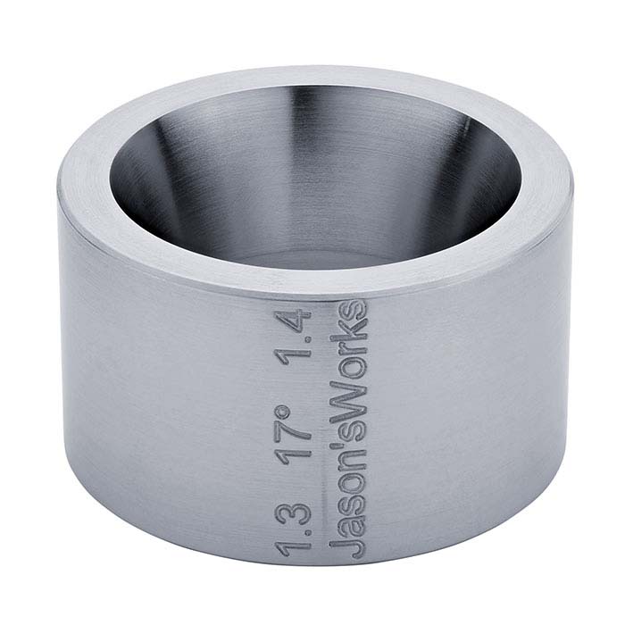 Jason's Works Coin Ring 17° Reduction Die, 1.3" and 1.4"