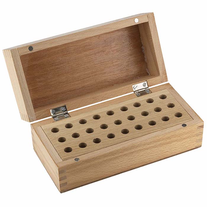 Solid Wood Marking Stamp Box, 27 Hole