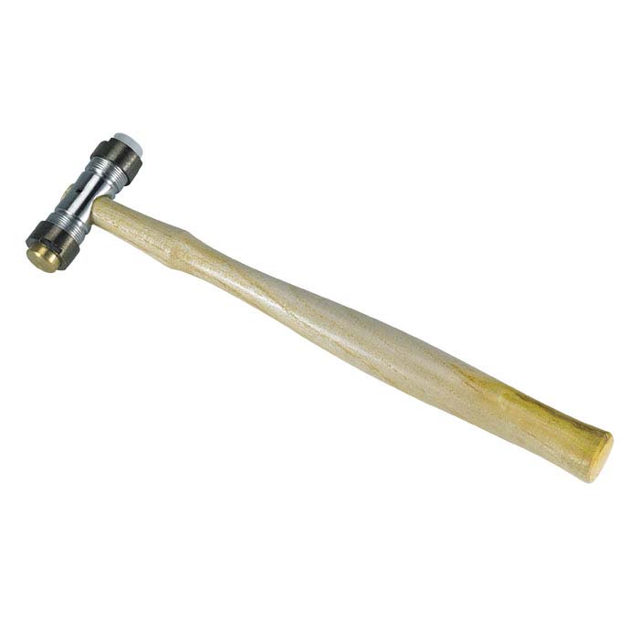 Replaceable-Face Hammer with Brass and Nylon Faces, 5 oz.