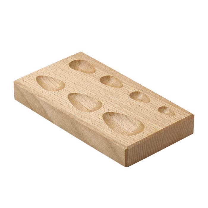 Wood Dapping Block PearShape