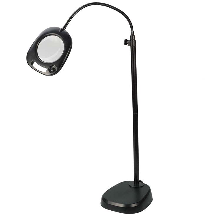 Daylight™ Convertible 5" LED Floor and Table Magnifying Lamp
