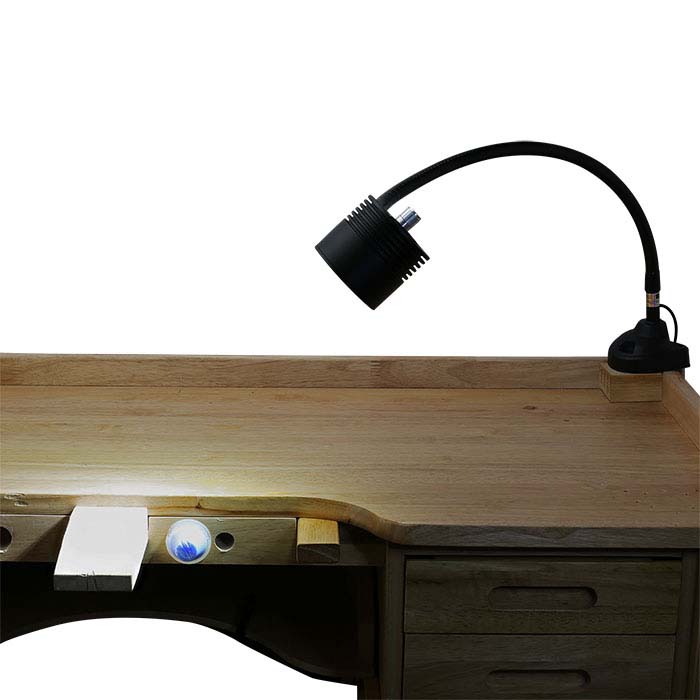 Dazor® Black EcoFlex 4-LED Clamp-On Bench Lamp