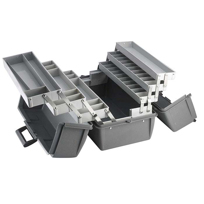 6Tray Cantilever Toolbox, 181/2"W x 103/4"D x 103/8"H