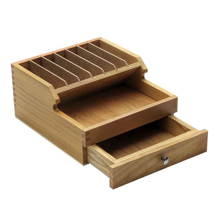 Wood Benchtop Organizer