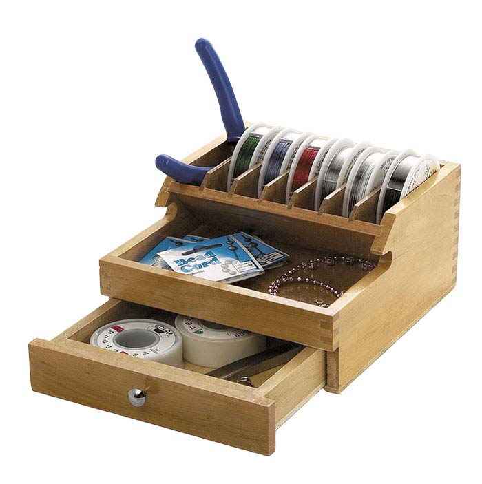 Wood Benchtop Organizer