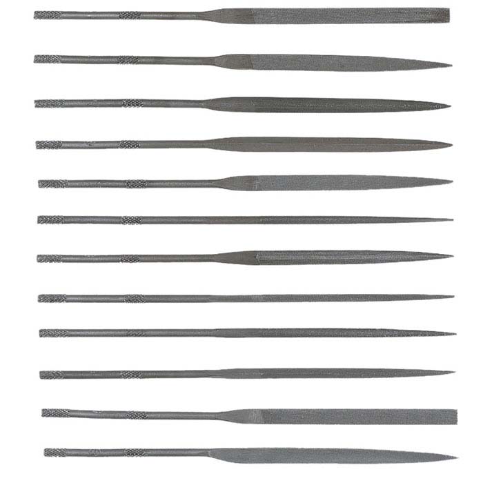 Needle File Set, Cut #0, Set of 12