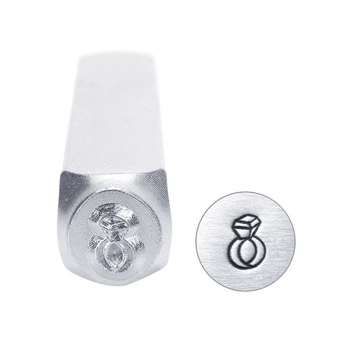 ImpressArt® Diamond Ring Design Stamp, 6mm Character