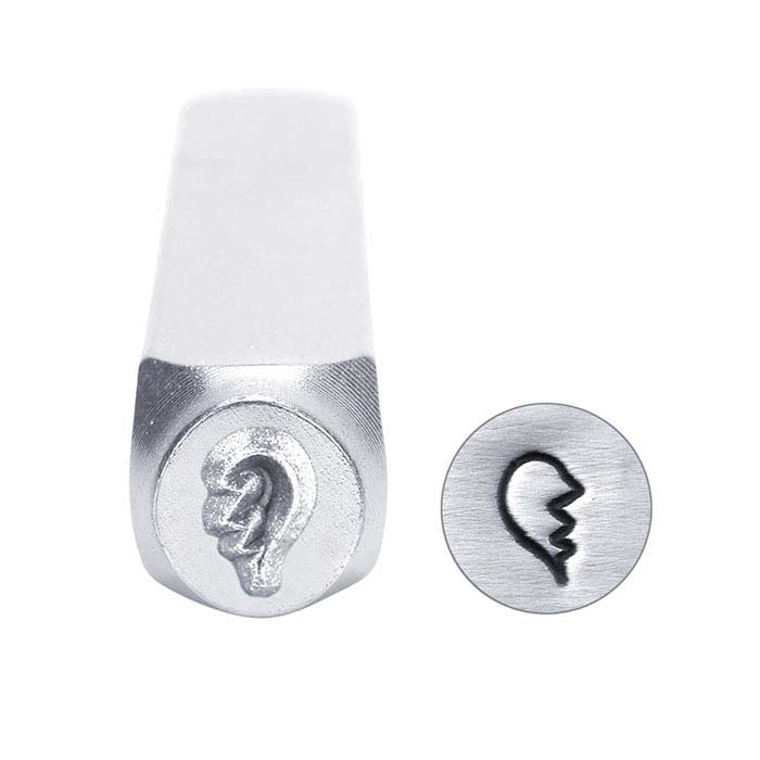 ImpressArt® Broken Heart (Left) Design Stamp, 6mm Character
