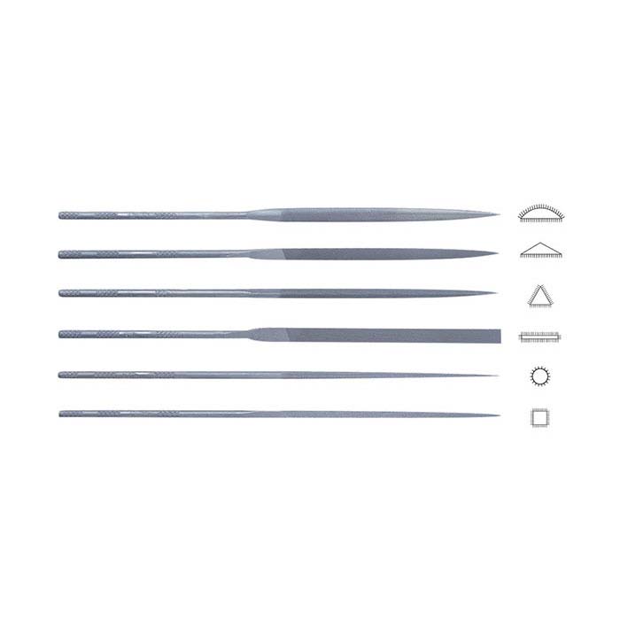 Friedrich Dick Needle File Set, Cut #3, Set of 6