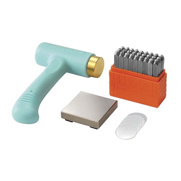 ImpressArt® Metal Stamping Kit Uppercase Sans Serif, 3mm Characters