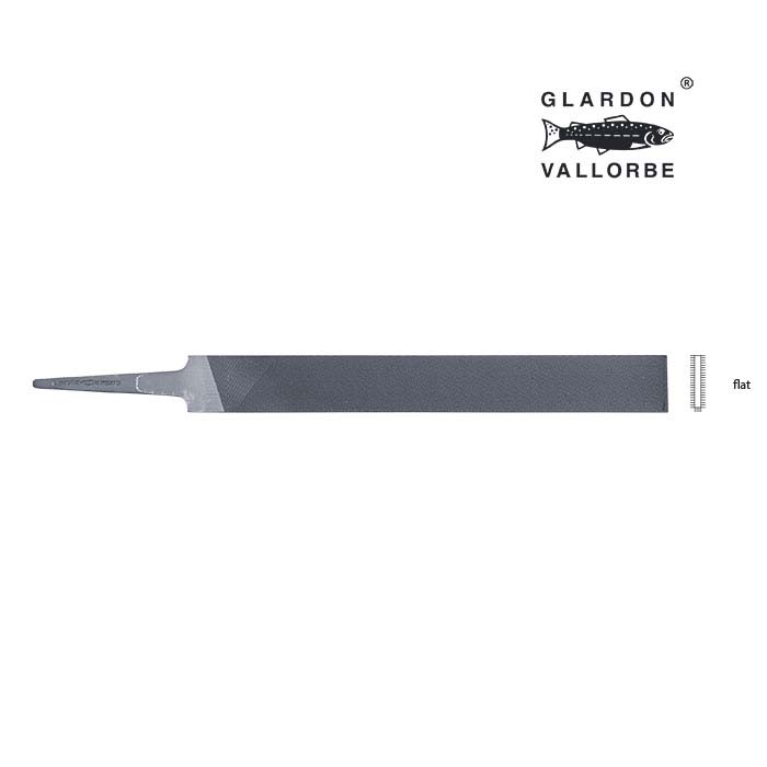 Glardon Vallorbe® Precision Flat Hand File, Swiss Cut #0