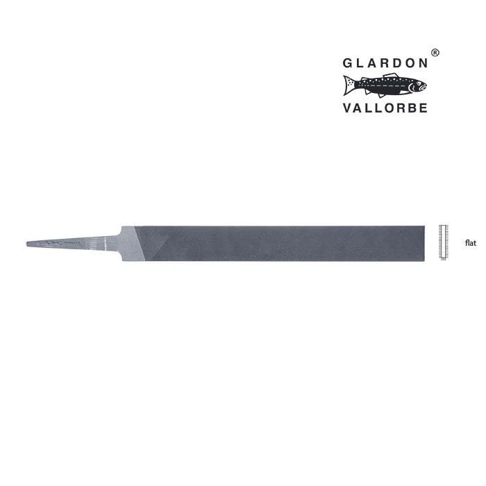 Glardon Vallorbe® Precision Flat Hand File, Swiss Cut #4