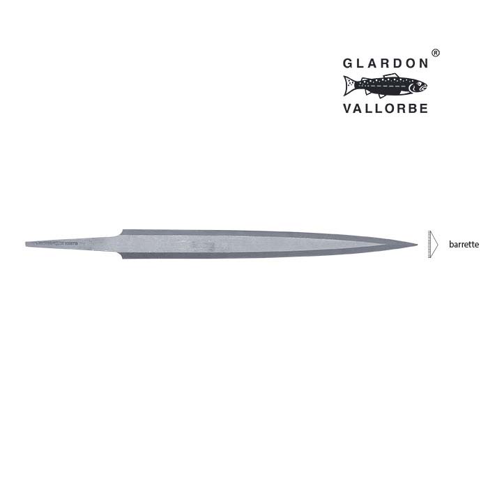 Glardon Vallorbe® Precision Barrette Hand File, Swiss Cut #2