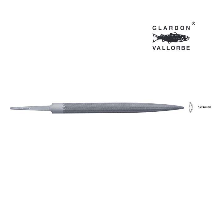 Glardon Vallorbe® Valtitan® Half-Round Ring Hand File, Cut #0