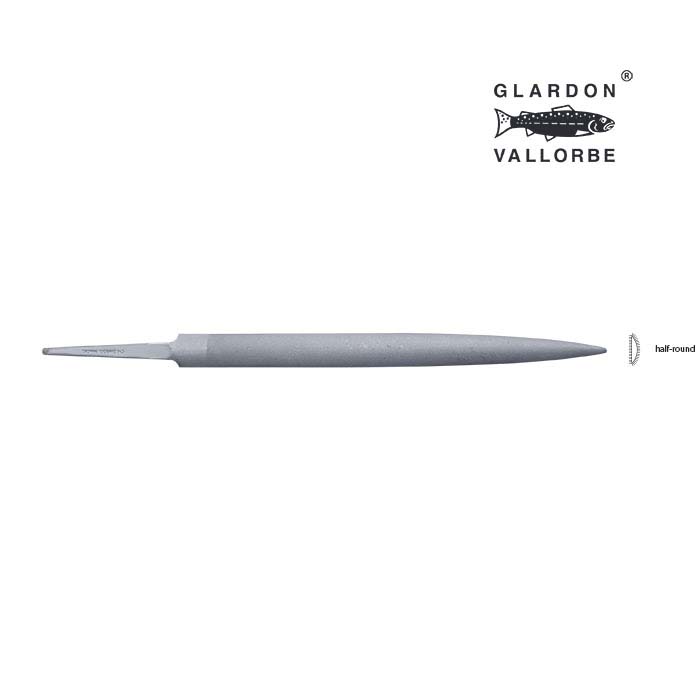 Glardon Vallorbe® Valtitan® Half-Round Ring Hand File, Cut #2