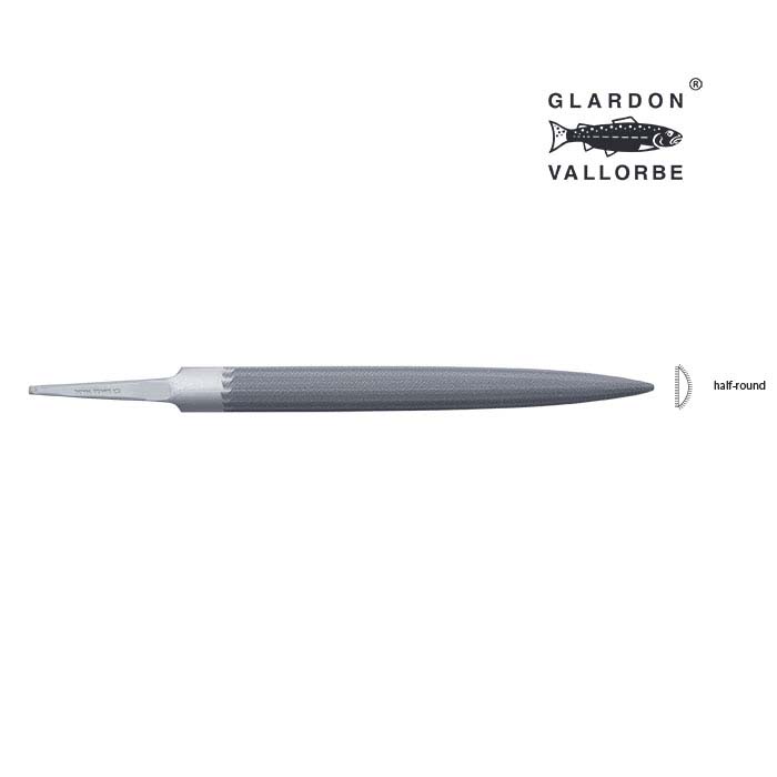 Glardon Vallorbe® Valtitan™ Half-Round Hand File, Cut #0