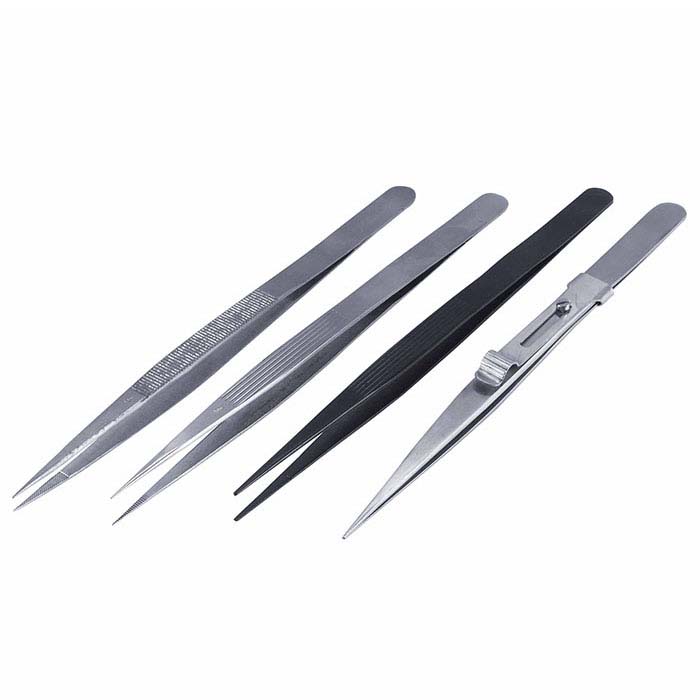 Diamond Tweezers, Set of 4