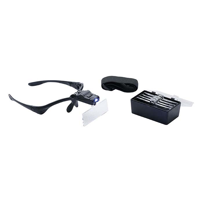Magnifier with Five Lenses and LED Light
