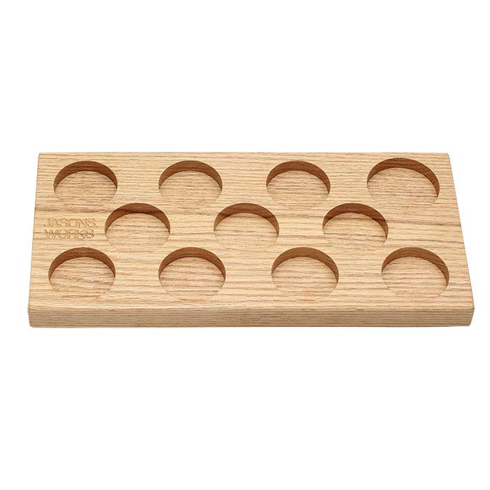 Jason's Works Wood Organizer for 11-Piece Coin Ring Reduction Die Set