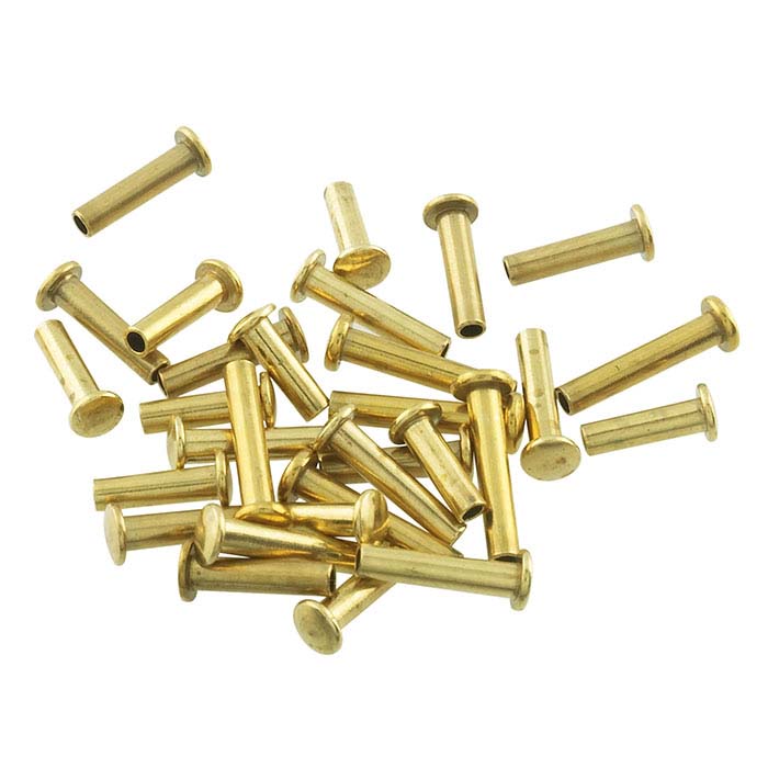 Brass Medium Rivet Assortment for 1/16" Crafted Findings Riveting Tool