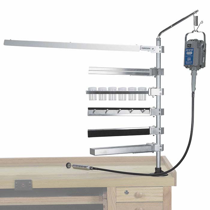 Tray Arm Accessory for Foredom® Flex Shaft Stand Workbench System