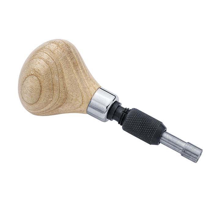 Wood Pear-Shaped Tool Handle with Chuck