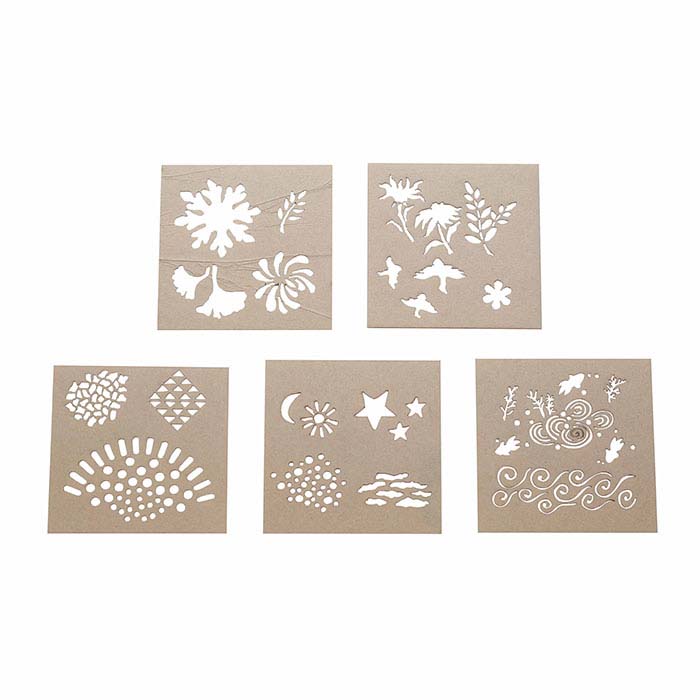 Acrylic "Echoes" Design Stencil Set for Enameling