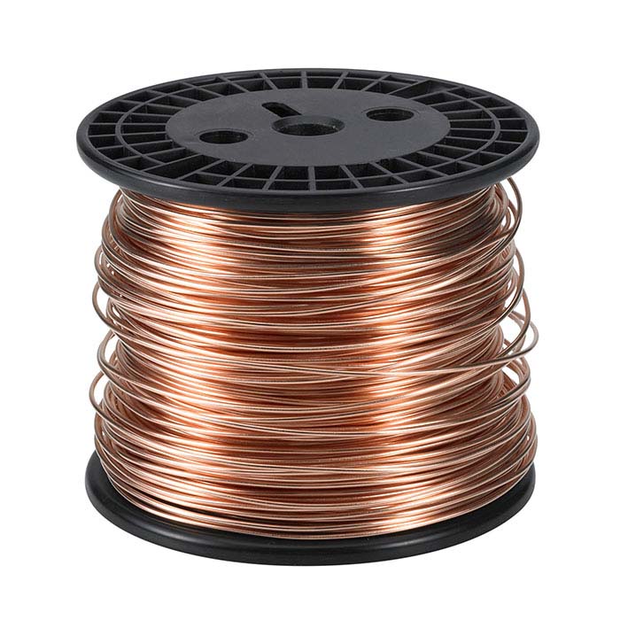 Copper Round Wire, 5-Lb. Spool, 18-Ga., Dead Soft