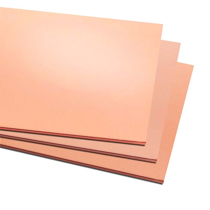 Copper 6" x 12" Sheet, 22-Ga., Dead-Soft