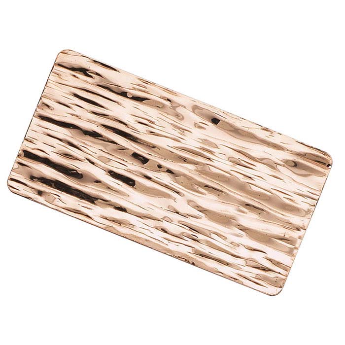 Copper Patterned 6" x 12" Sheet, Liquid-Look, 24-Ga., Dead Soft