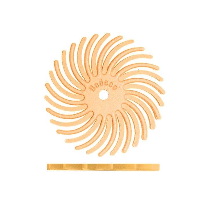 Dedeco® Sunburst® 7/8" Radial Disc, 6-Micron, Peach
