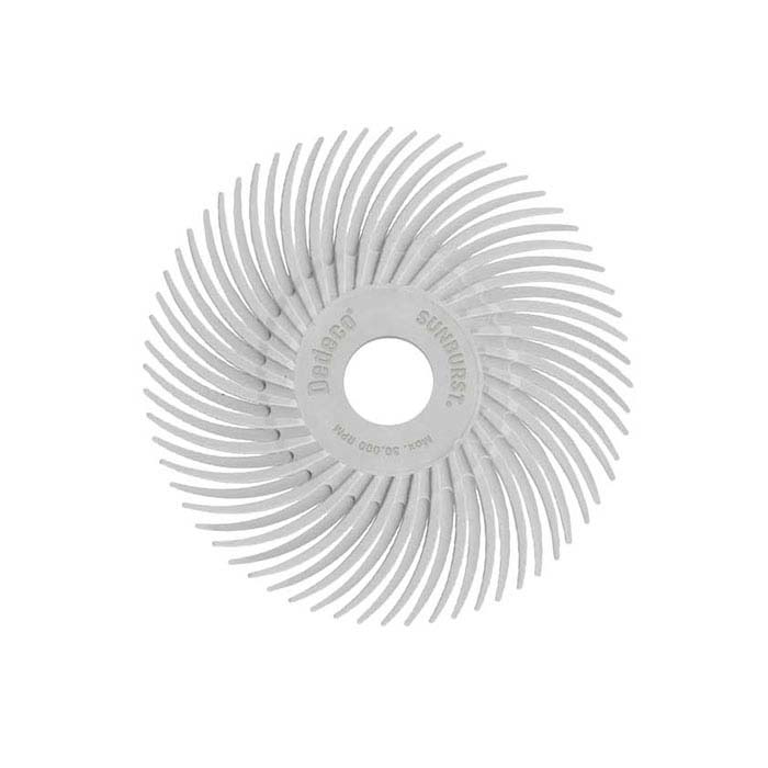 Dedeco® Sunburst® 2" Radial Disc, 120-Grit, White