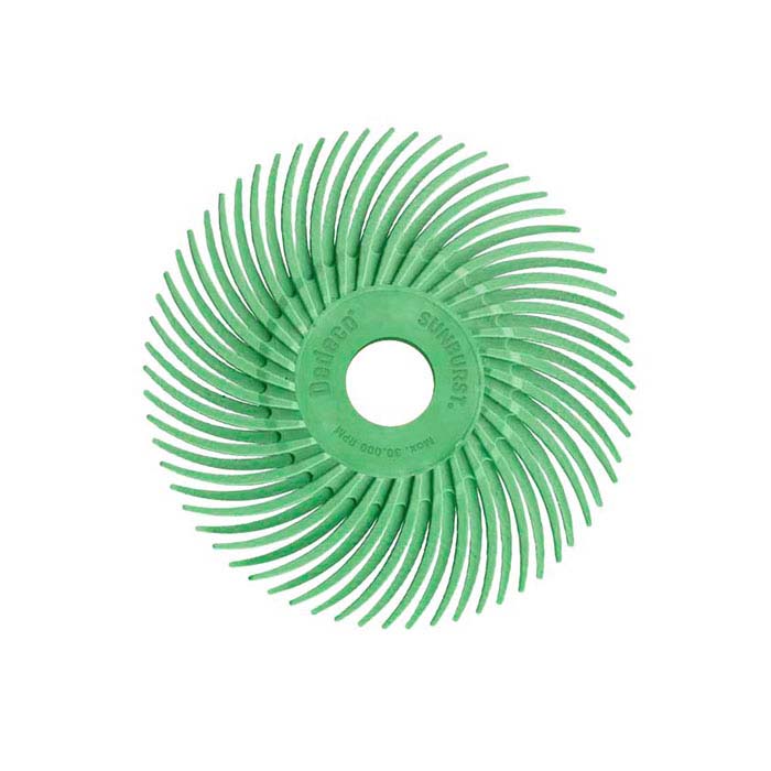 Dedeco® Sunburst® 2" Radial Disc, 1-Micron, Light Green