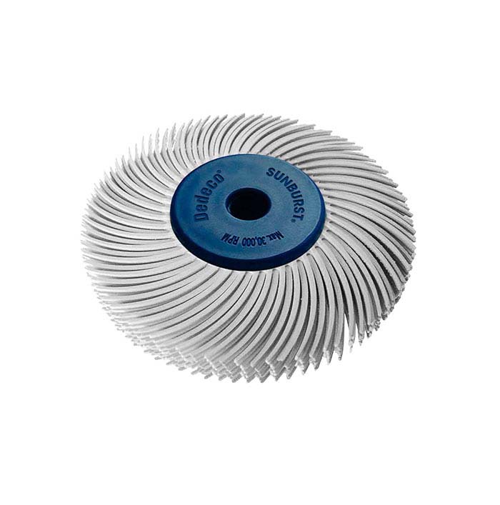Dedeco® Sunburst® 2" 6-Ply Radial Bristle Disc, 120-Grit, White