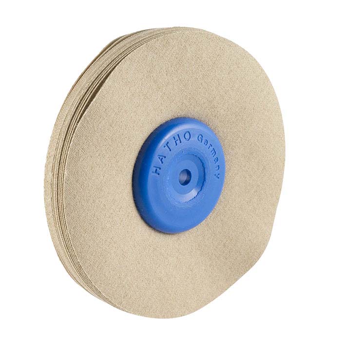 Cosima 3-7/8" Cotton-Silicon Buffing Wheel, for Platinum and Stainless Steel, 14-Ply