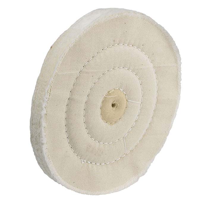 LooseWeave Coarse Muslin Buffing Wheel, 5" x 45Ply