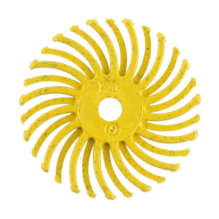 3M 1" Radial Bristle Disc, 80-Grit, Yellow
