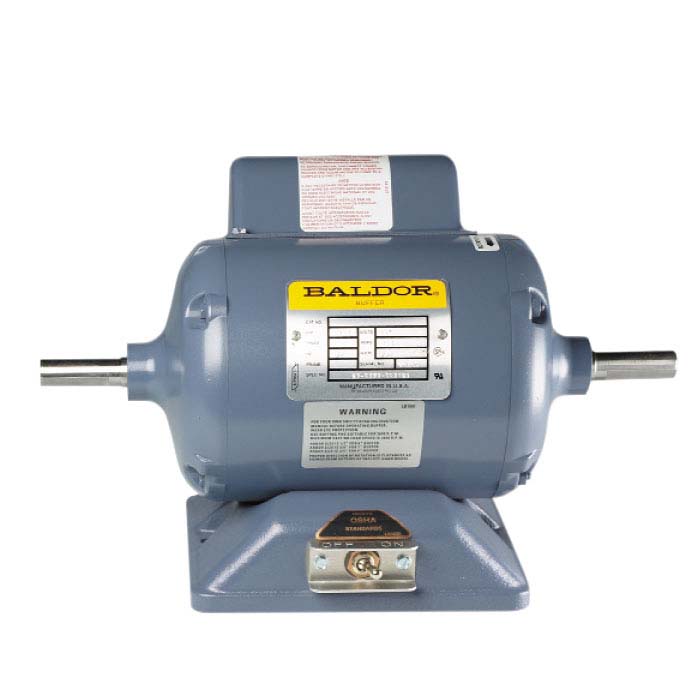 Baldor Continuous-Duty 5/8" Straight-Shaft Polishing Motor, 1/2hp