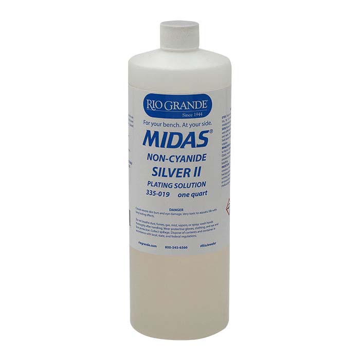 Midas Silver Plating Solution, Non-Cyanide