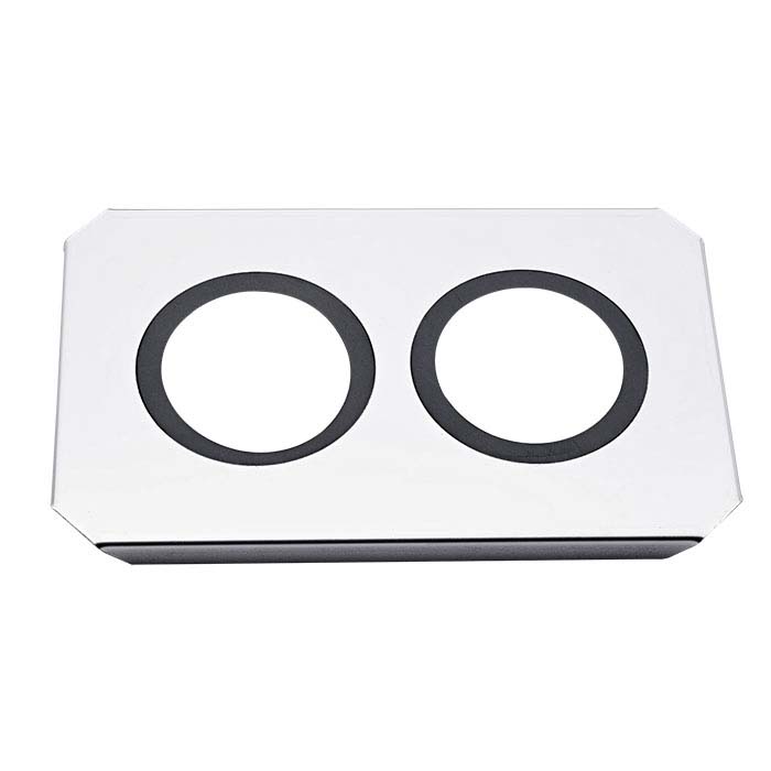 Stainless Steel Two-Beaker Holder for Elmasonic 60H Ultrasonic Cleaner