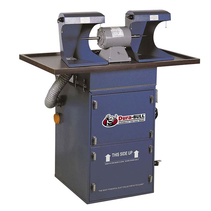 Dura-BULL® 1hp Cabinet Polishing and Grinding Unit, 1,000 cfm