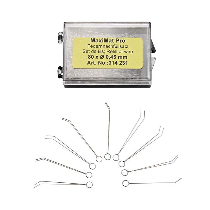 Replacement Wire Bristles for MaxiMat Texturing Brush, 4", Medium (.45mm)