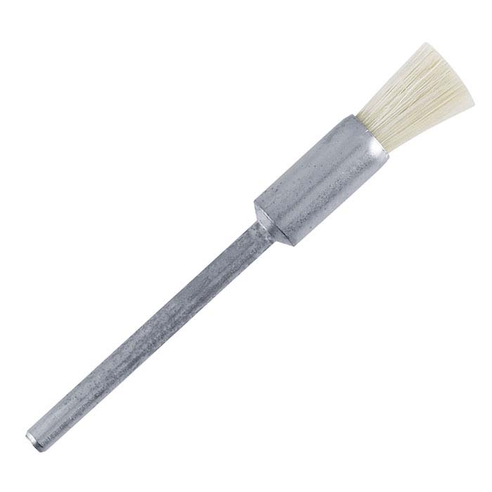 Soft Natural Bristle End Brush, Mounted