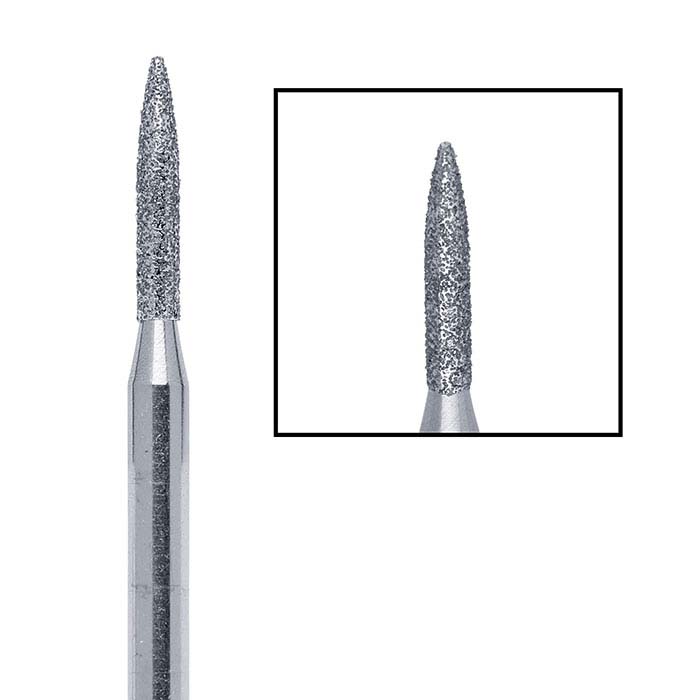 Edenta Diamond Flame Bur, 1.6mm
